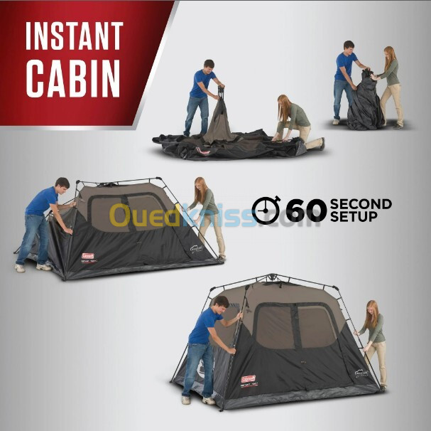 Tente de camping cabine Coleman pour 4 personnes