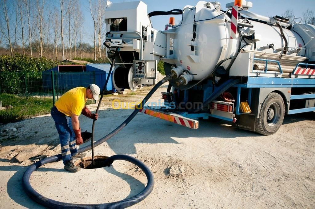 Camion débouchage nettoyage vidange 24h7j 