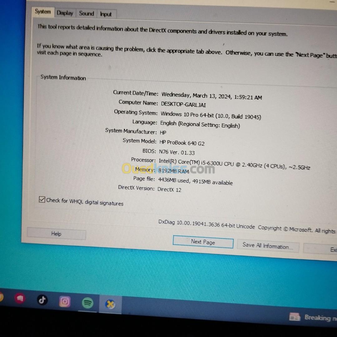 Hp probook À vendre  État10/10