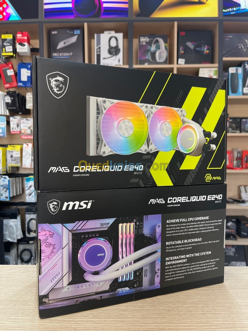 WATERCOOLING MSI MAG CORELIQUID E240 WHITE