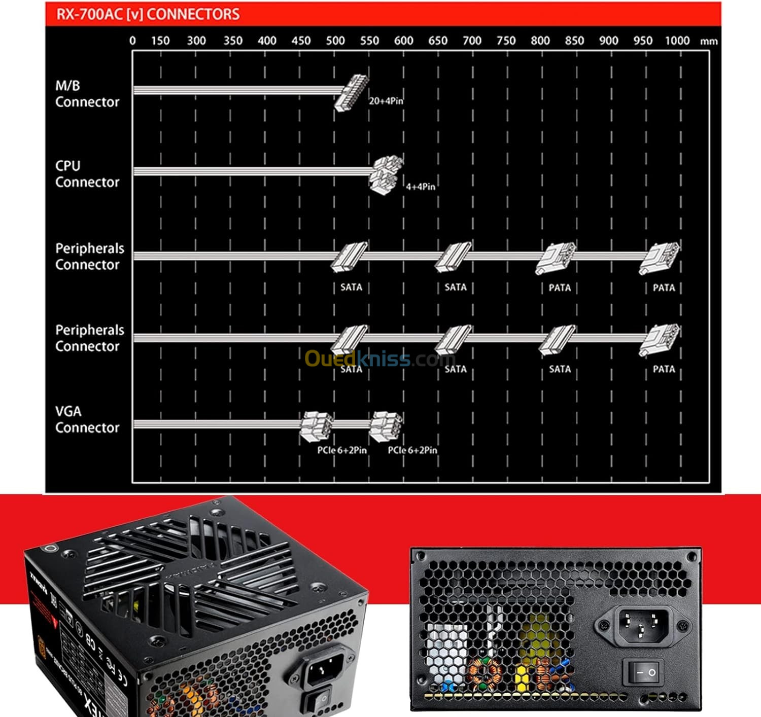 ALIMENTATION RAIDMAX VORTEX 700W 80+ BRONZE