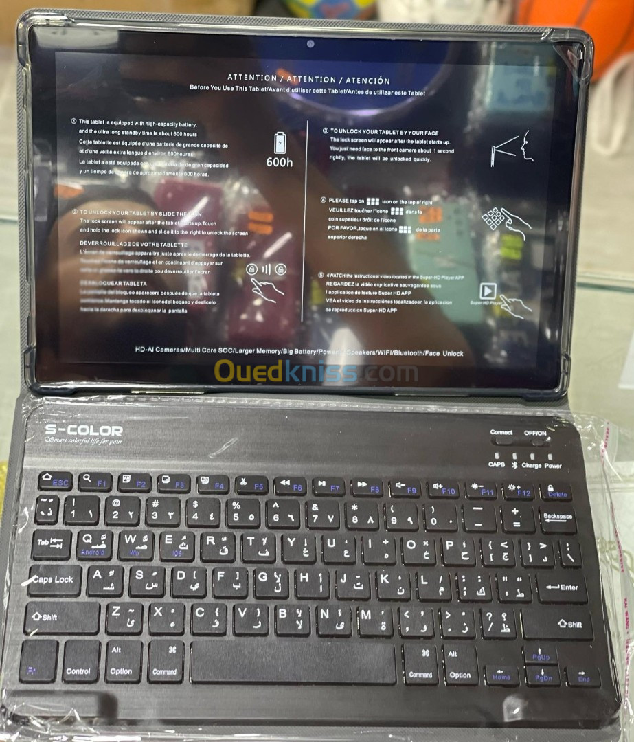 Tablette S-COLOR GT40 Ultra Original 5G 16 512Gb 50 13Mp 2 Puces طابلت أسكولور جت40 أولترا الأصلية 