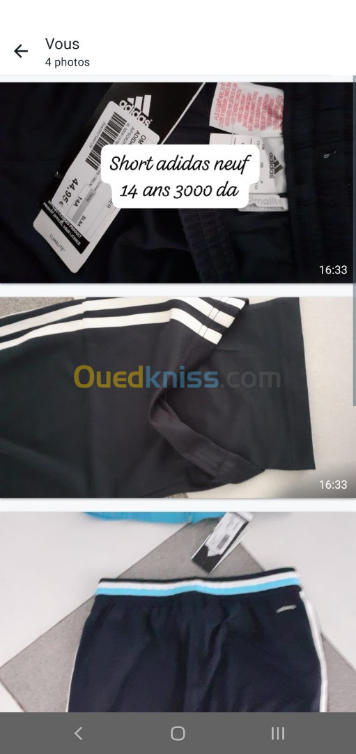 Short adidas la bonne affaire