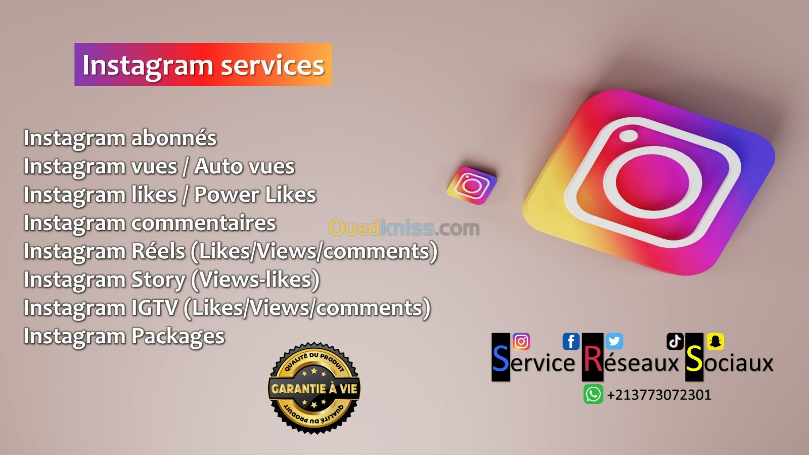 Service Réseaux sociaux 