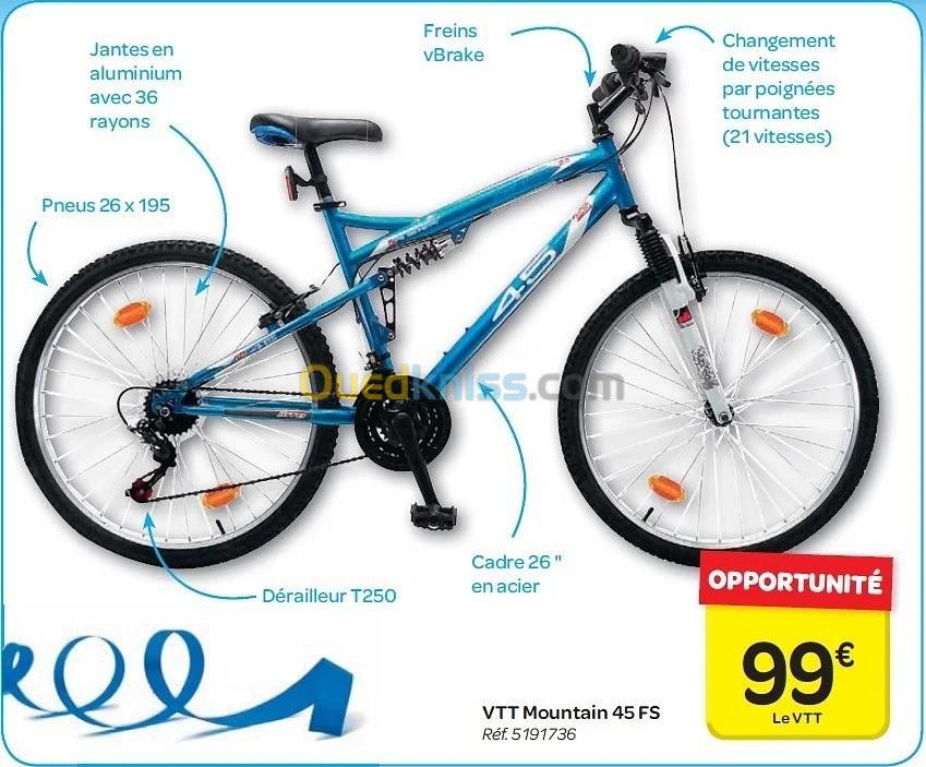 Bicyclette VTT Mountain 45 FS 