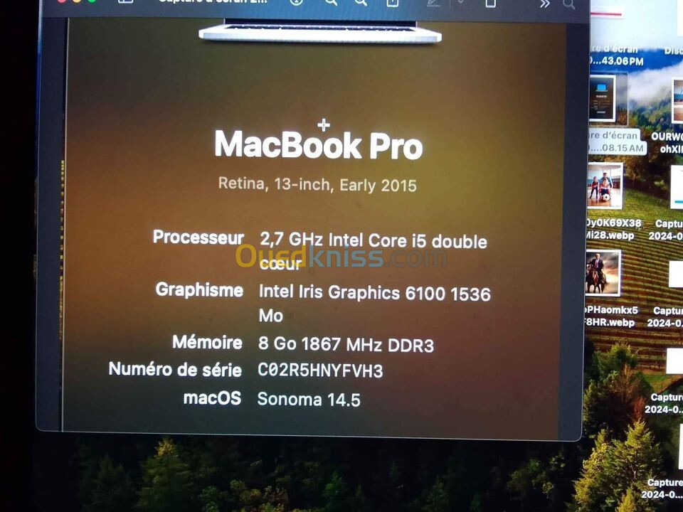 Macbook i5 2015 Early 128 ssd 8gRam 