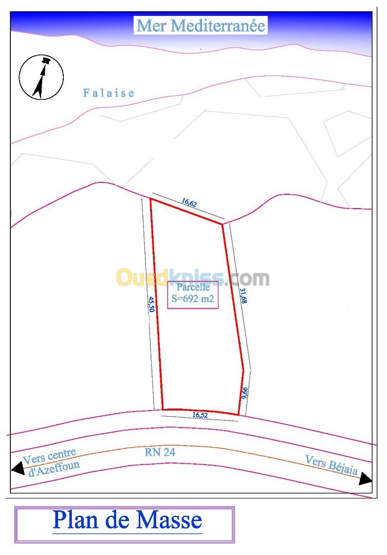 Vente Terrain Tizi Ouzou Azeffoun