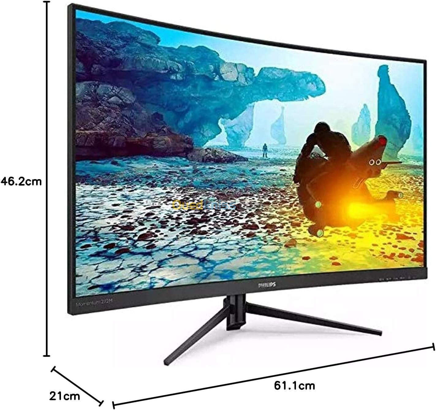 ECRAN PHILIPS Gaming FHD Curved LCD Display, 27" , FHD, VA, 1500R, 165Hz, HDR Ready, 2H1DP 272M8CZ