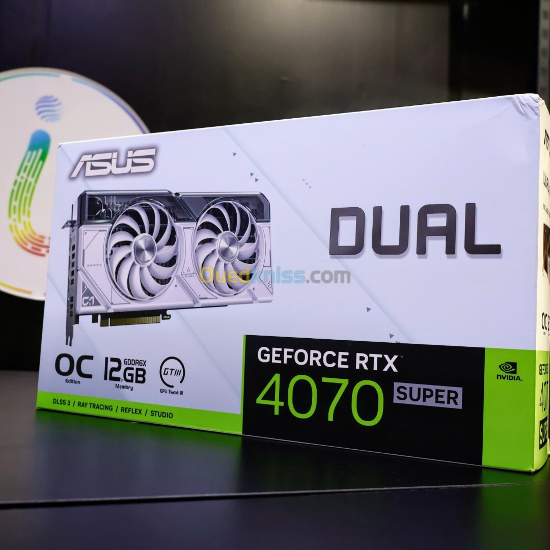 ASUS DUAL RTX 4070 SUPER 12GB OC WHITE