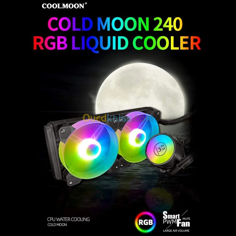 WATERCOOLING COOLMOON COLD MOON AR240 ARGB