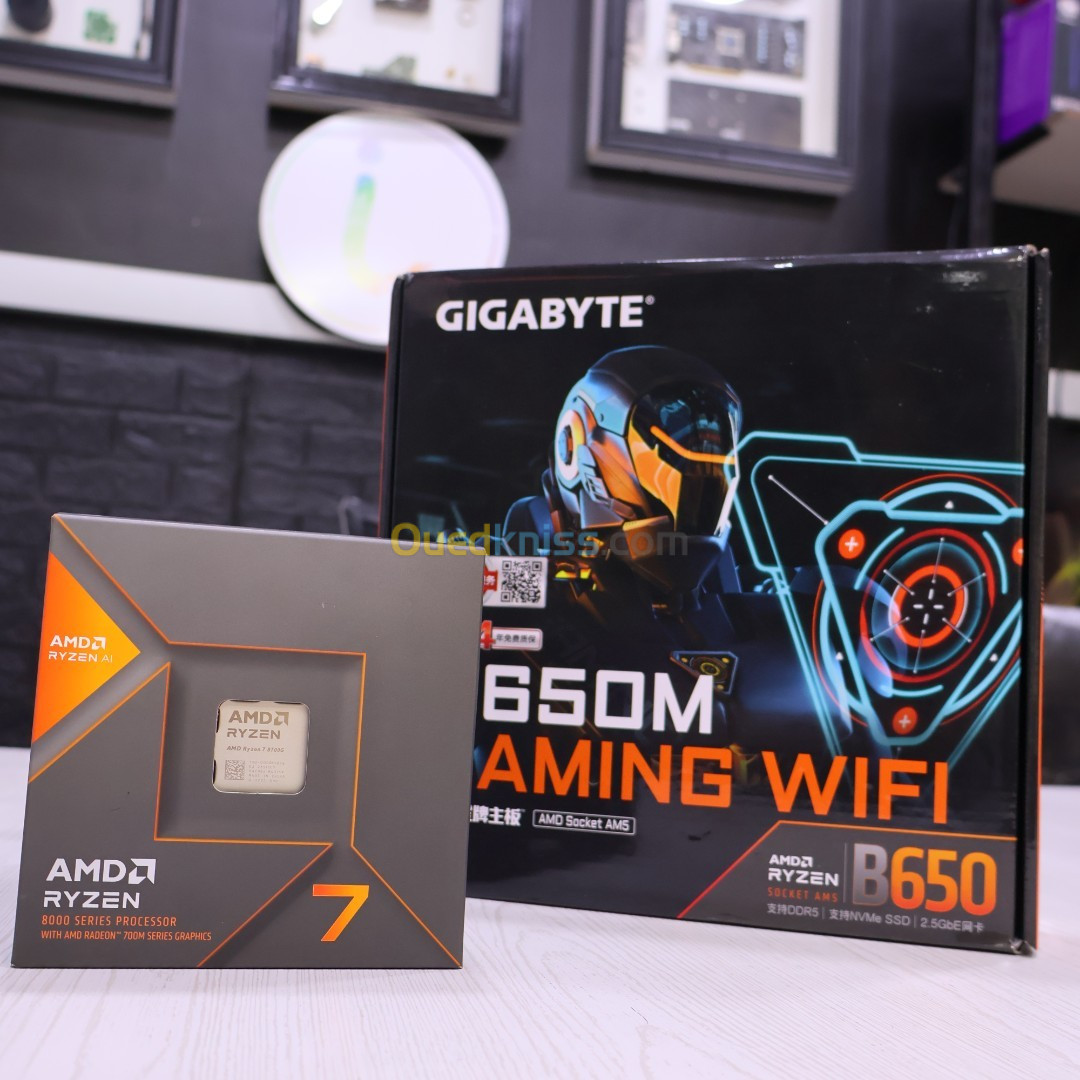 GIGABYTE B650M GAMING WIFI + Ryzen 8700G