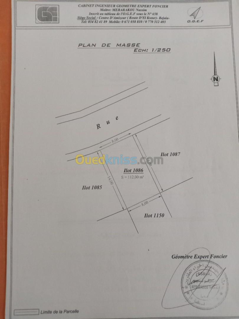 Vente Terrain Bejaia Tazmaltdaira