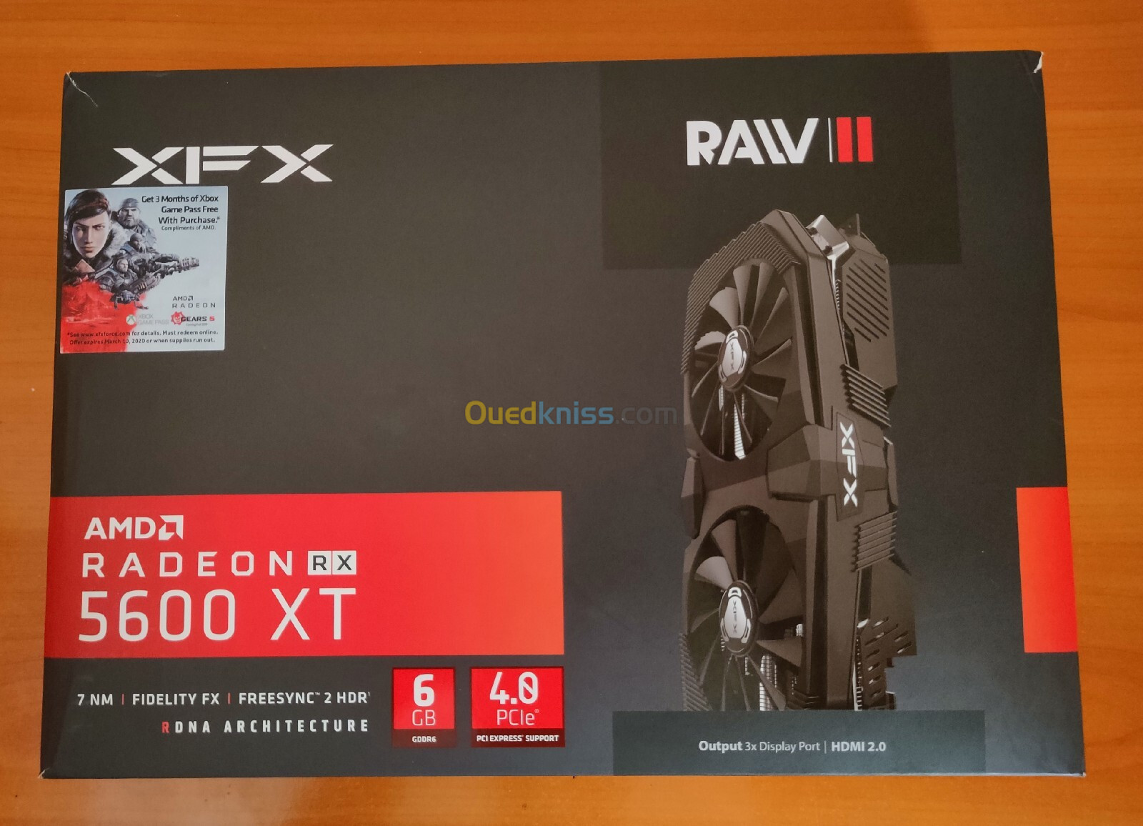 RX 5600 XT " JAMAIS UTILISÉ " XFX RAW 2 ORIGINAL USA