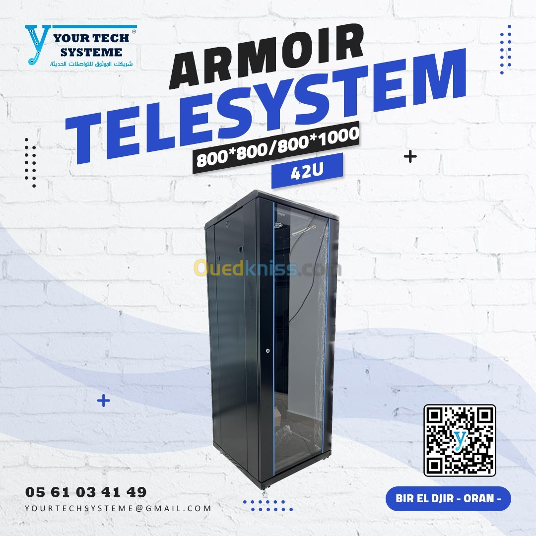 ARMOIR 42U 19" 800*800/800*1000 TELESYSTEM