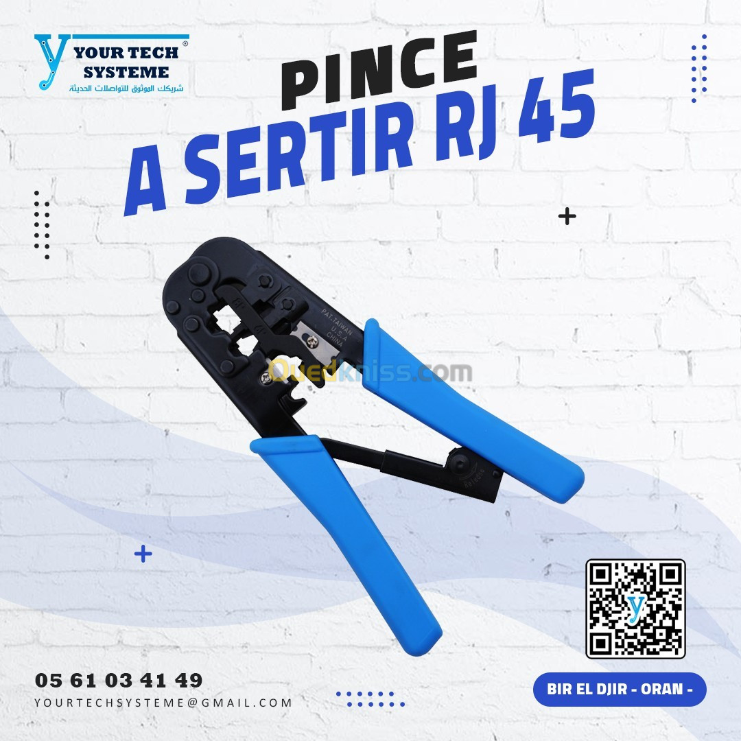 PINCE A SERTIR RJ 45 -RJ12-RJ11