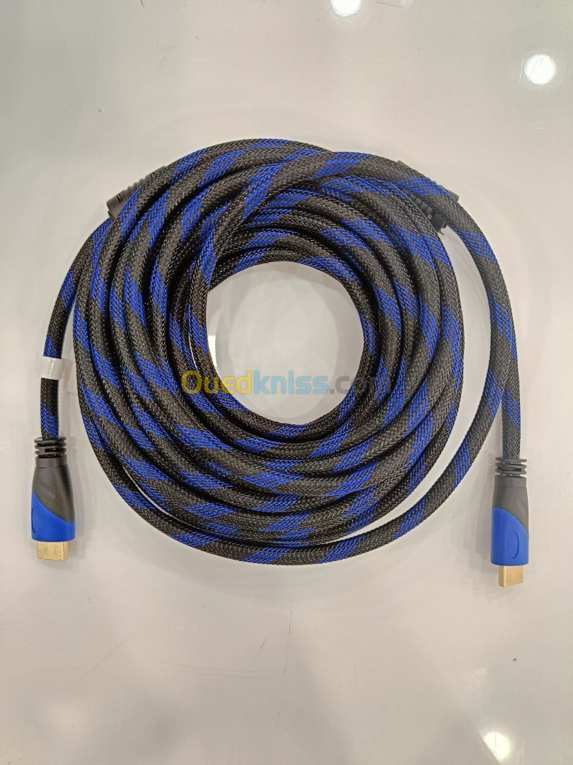 CABLE HDMI/HDMI TRESSE 10M CAPSYS