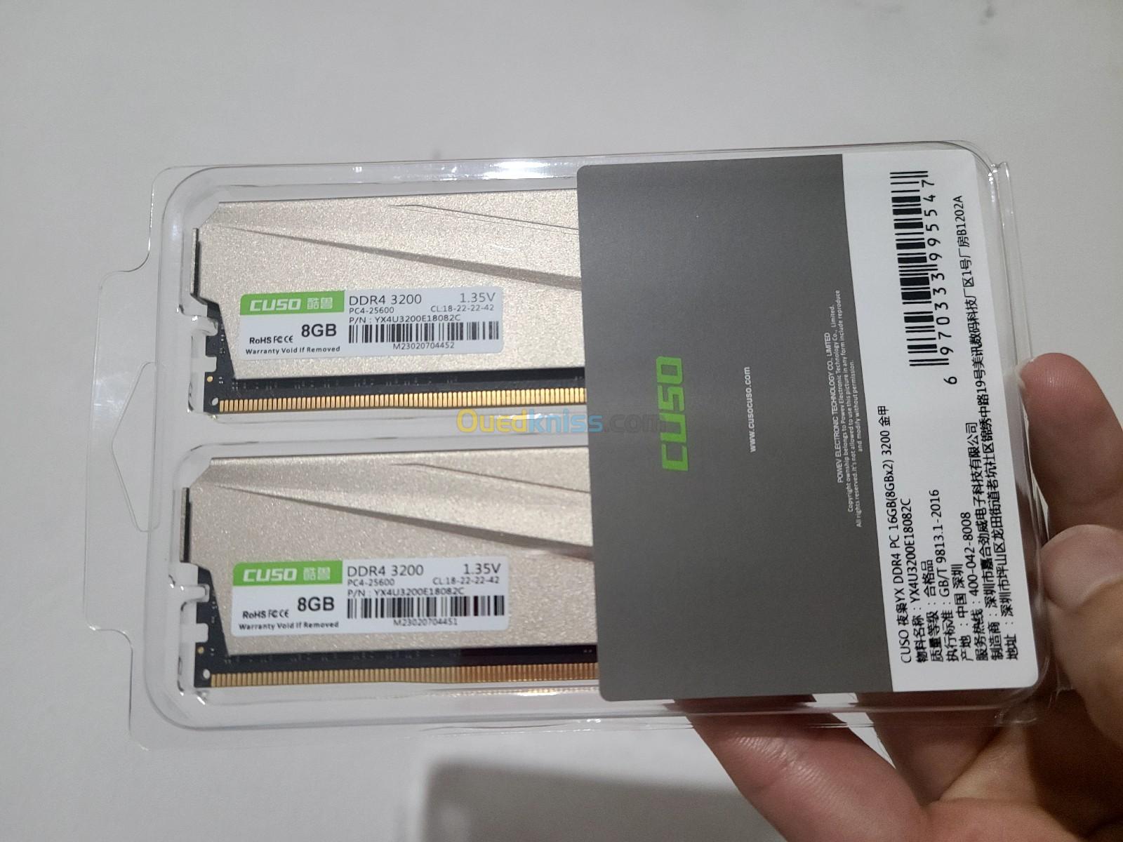 16Gb(8x2) RAM Cuso DDR4 