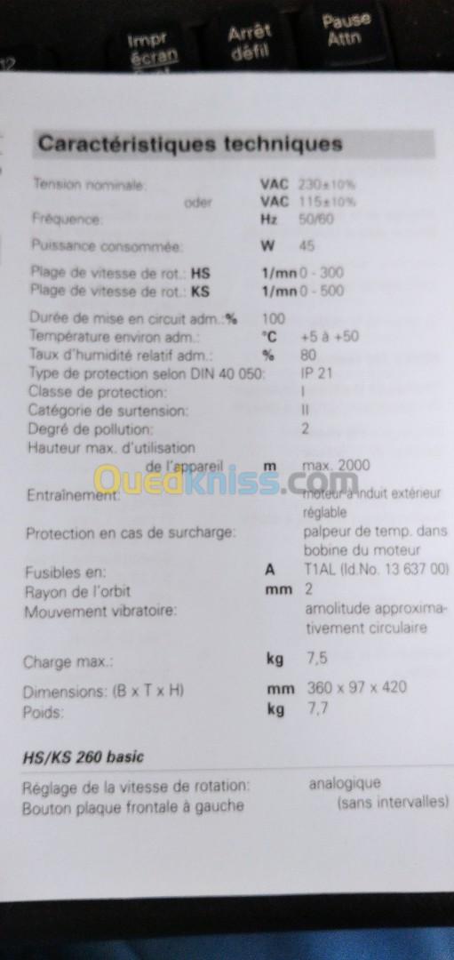 Agitateur  IKA HS/KS 260 BASIC