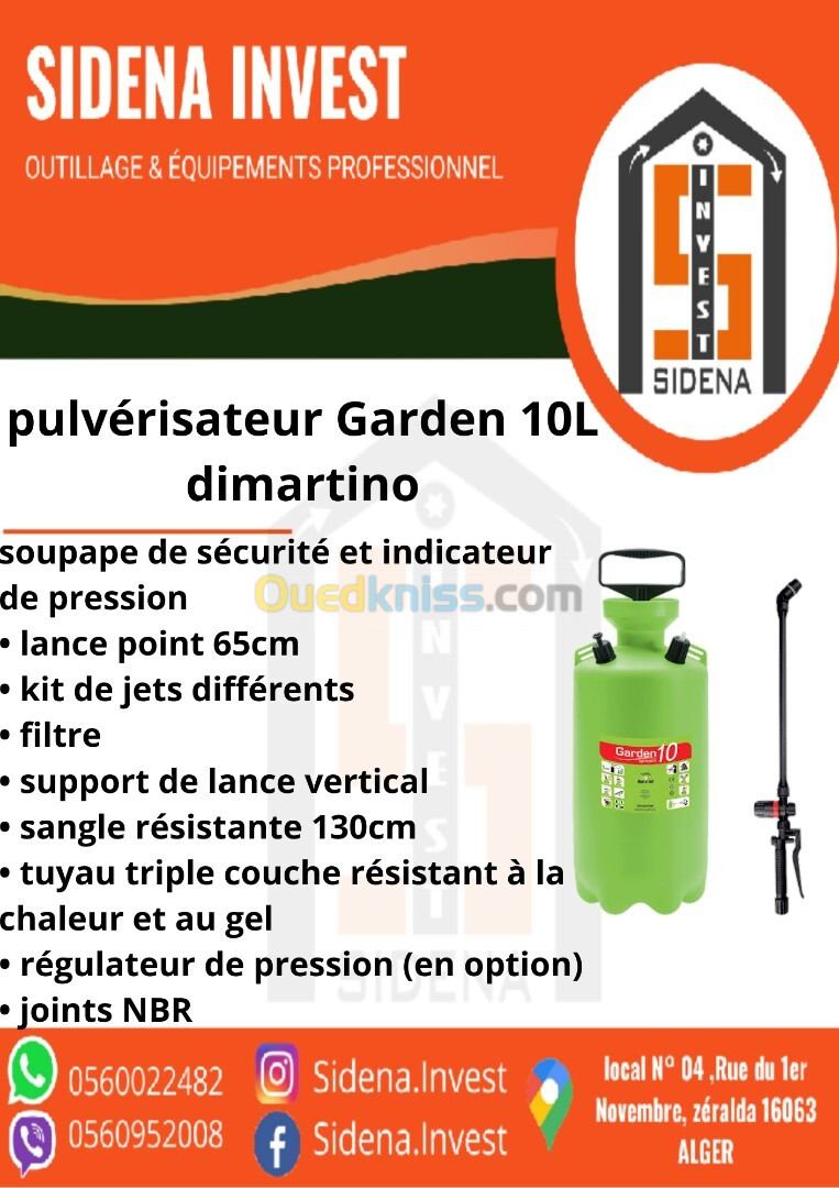 Pulvérisateur Garden 10 L - DIMARTINO