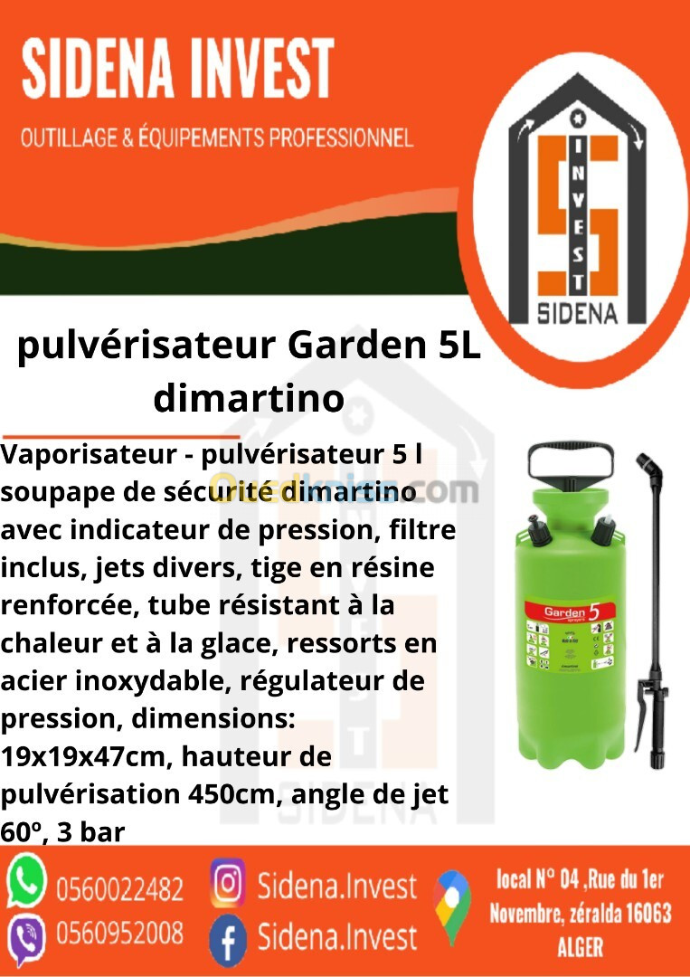 Pulvérisateur Garden 5 L - DIMARTINO