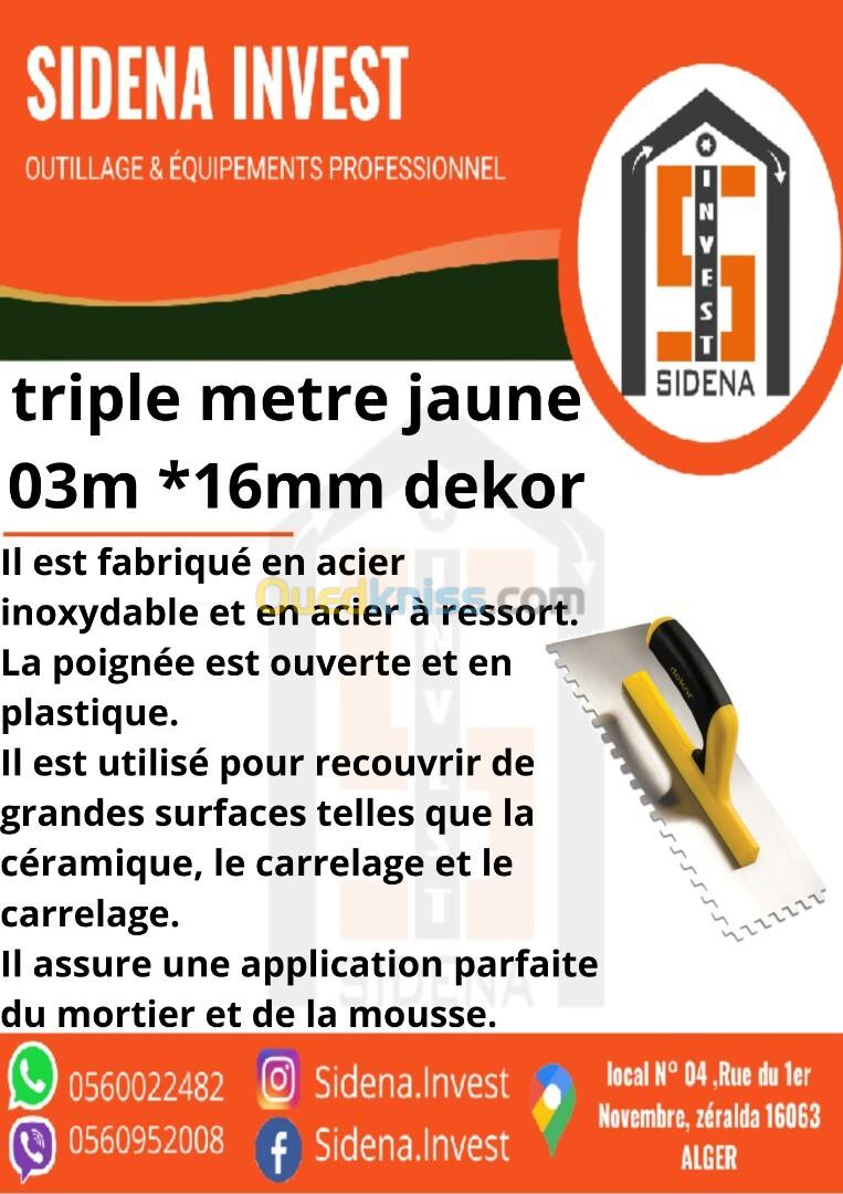 Truelle Acier 30 Cm Dents Carrees 10*10 P/Fibre/Ouv  DEKOR