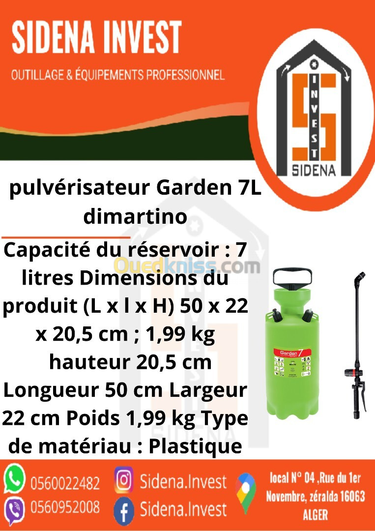 pulvarisateur garden 7 l - dimartino 