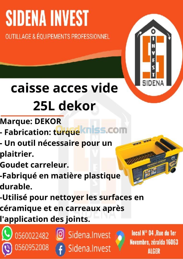 Caisse Acces Vide 25 L DEKOR