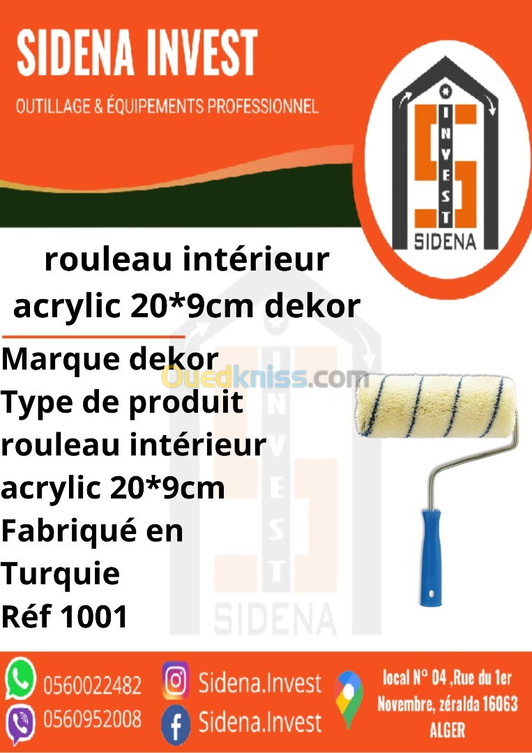 Rouleau Interieur Acrylic 20*9 Cm  DEKOR