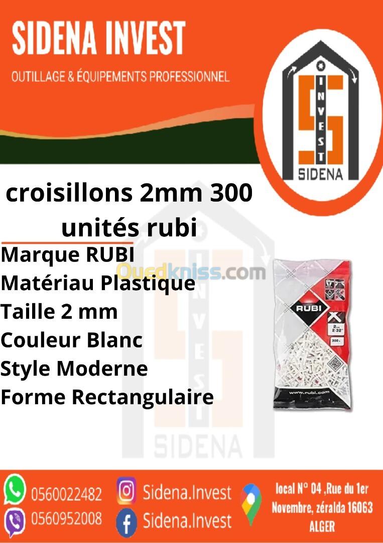 Croisillons 2 mm. 300 unités RUBI