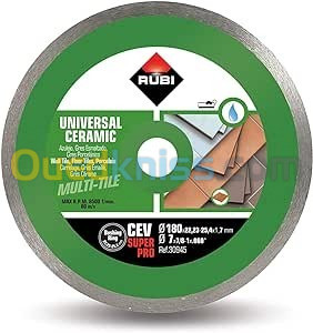 disque diamanté à Eau CEV PRO 180 RUBI