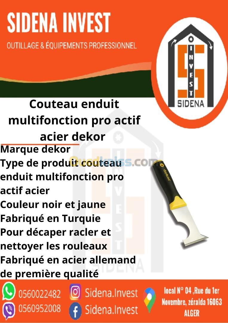 Couteau Enduit Multifonction Pro Acier  DEKOR