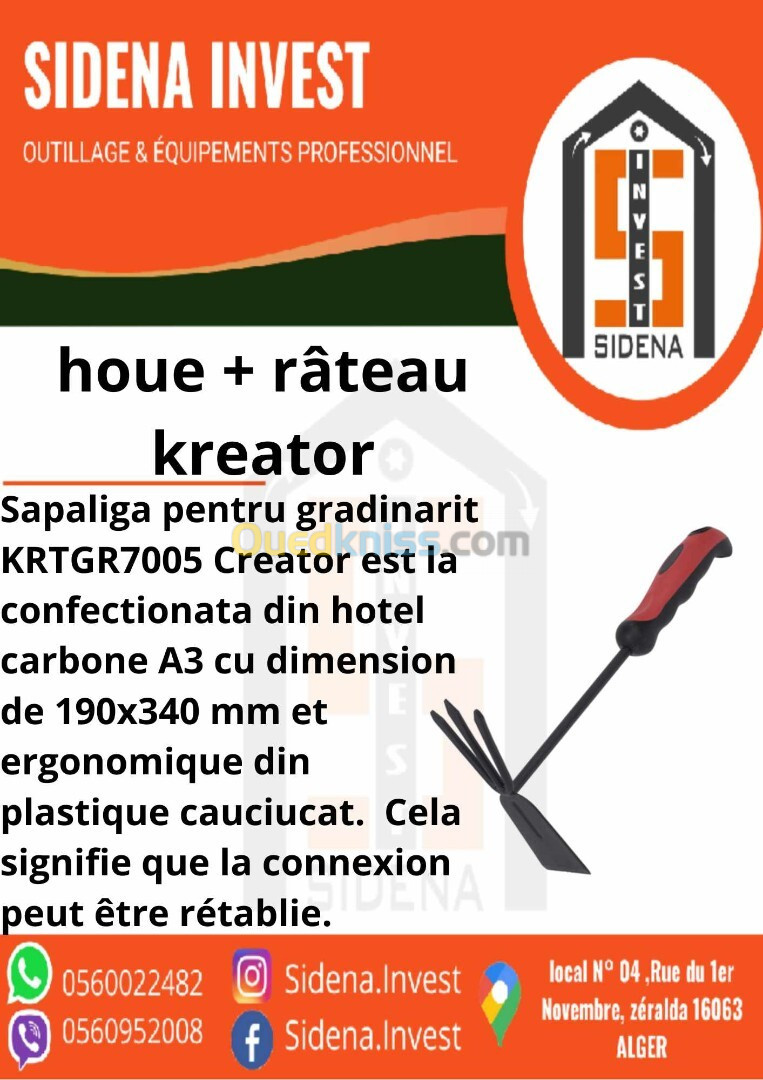 Houe + rateau KREATOR  