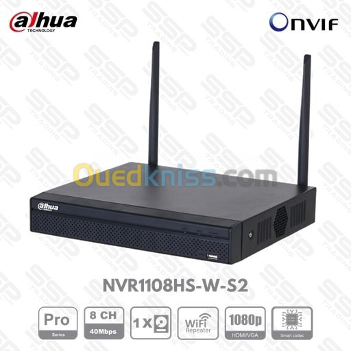 NVR1108HS-W-S2 IMOU Wi-Fi 8 Channel Compact 1U 1HDD 