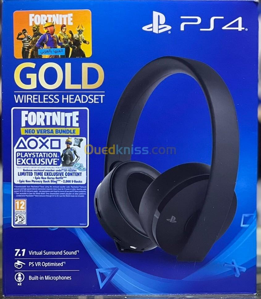 Auriculares Sony Gold Wireless 7.1 PS4