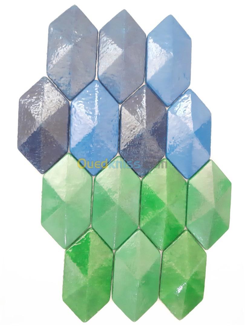 Mosaïque lumineux 3d pierre diamant