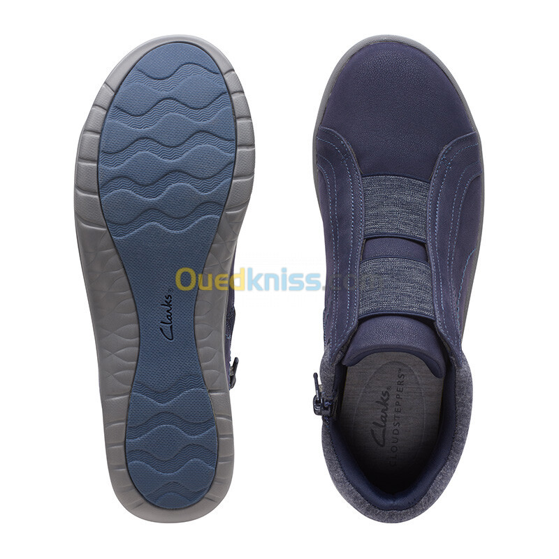 CLARKS Adella Bend Dark Navy Txt