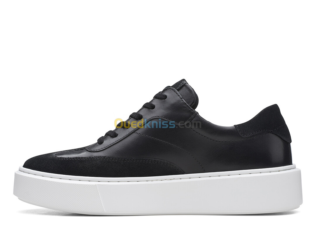 CLARKS Hero Lite Lo Black Leather