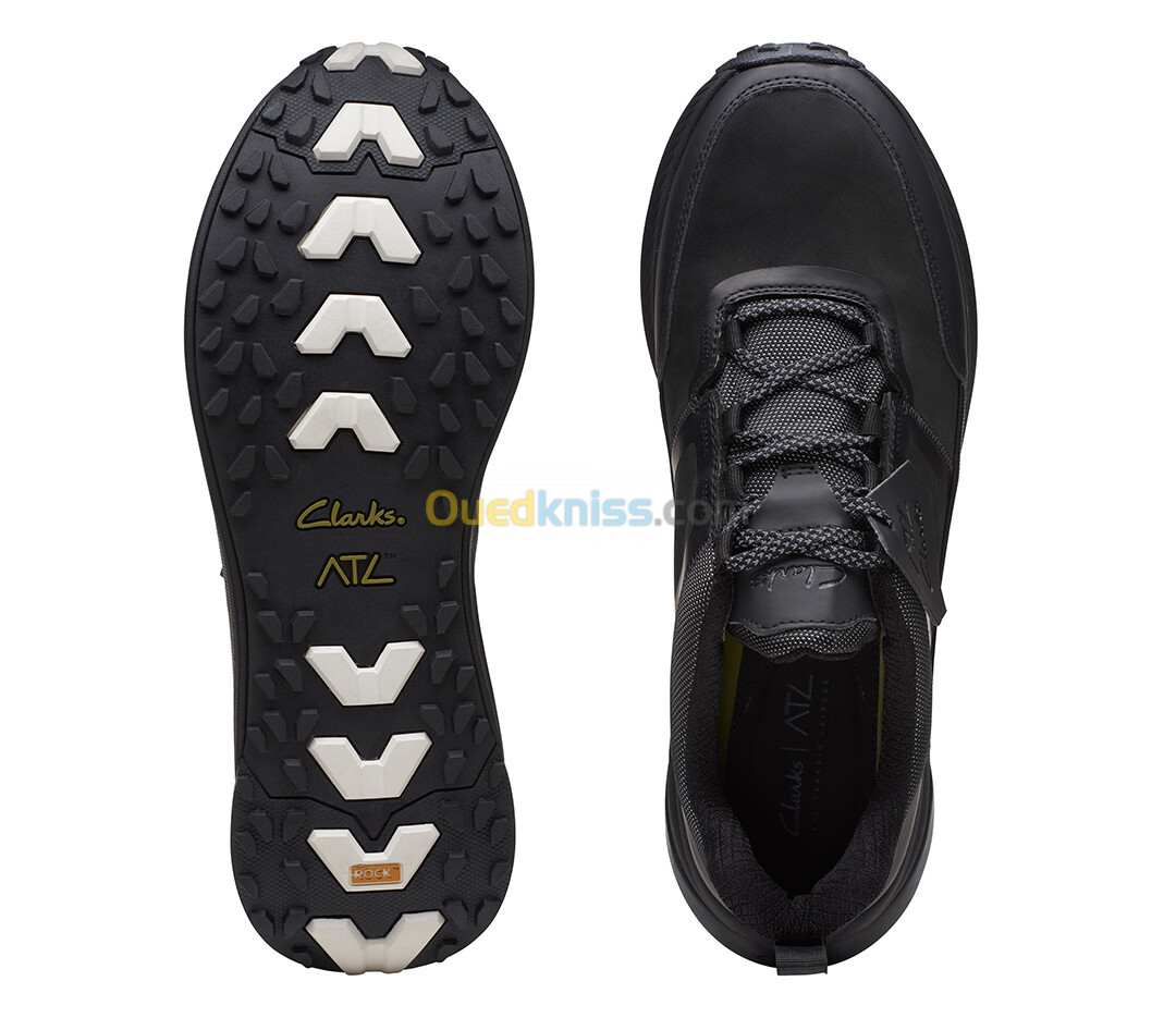 CLARKS ATLTrailLaceWP Black Nubuck