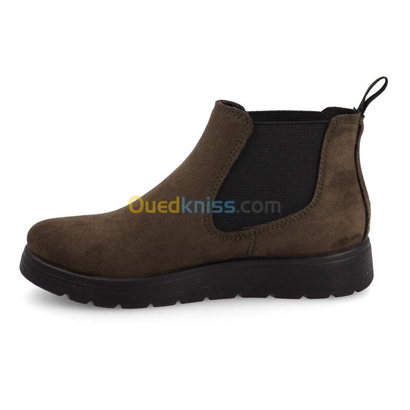 FLY FLOT Cloth Woman Ankle Boot Greenfinch