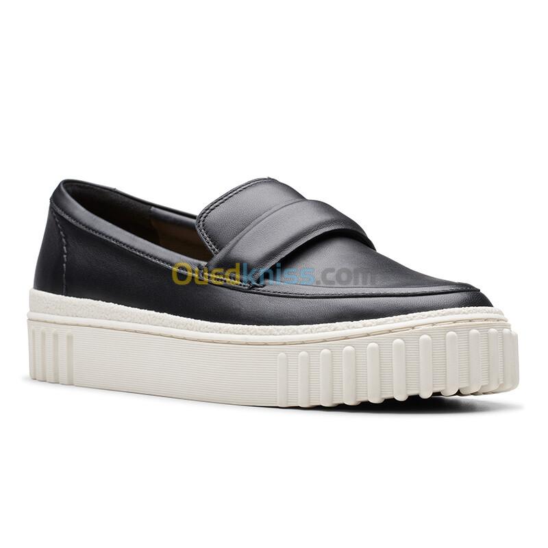 CLARKS Mayhill Cove Black Leather