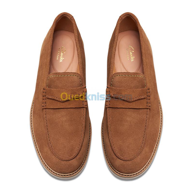 Clarks Atticus LTSlip Cola Suede