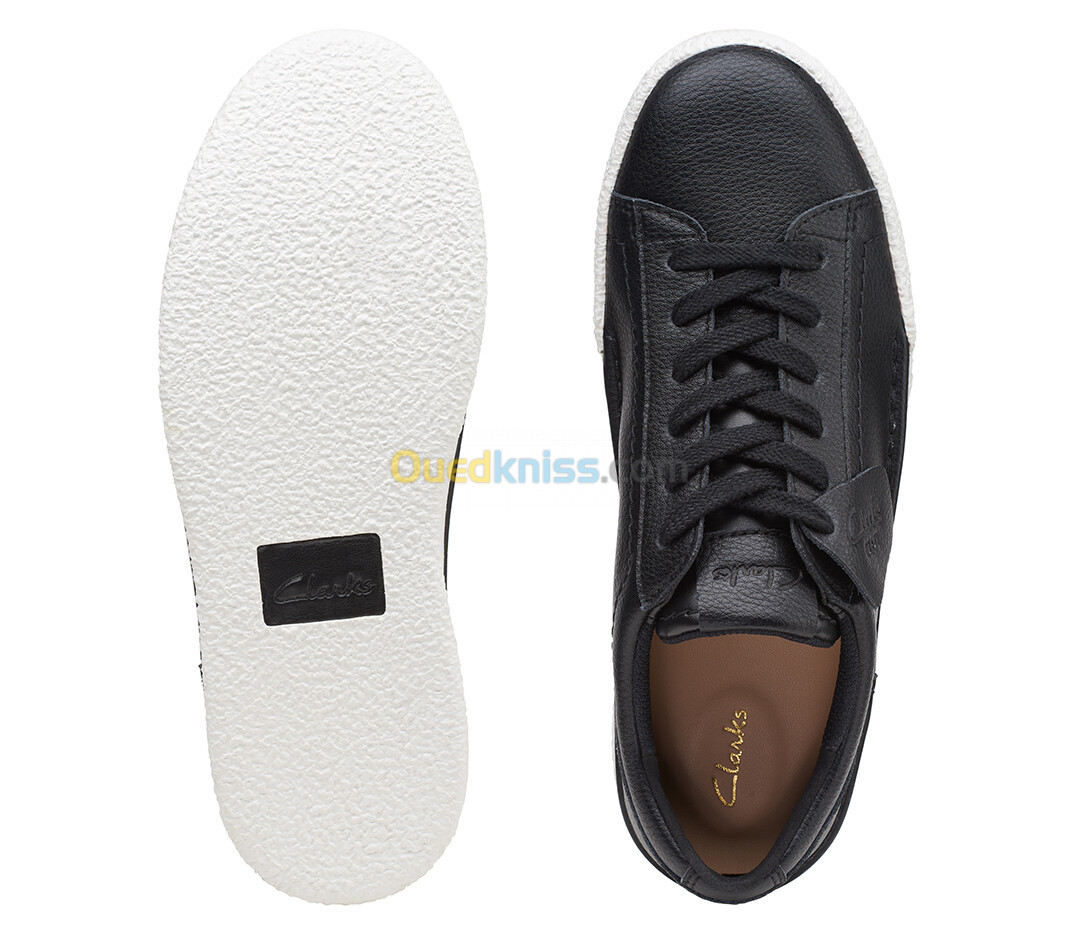 CLARKS CraftCup Walk Black Leather