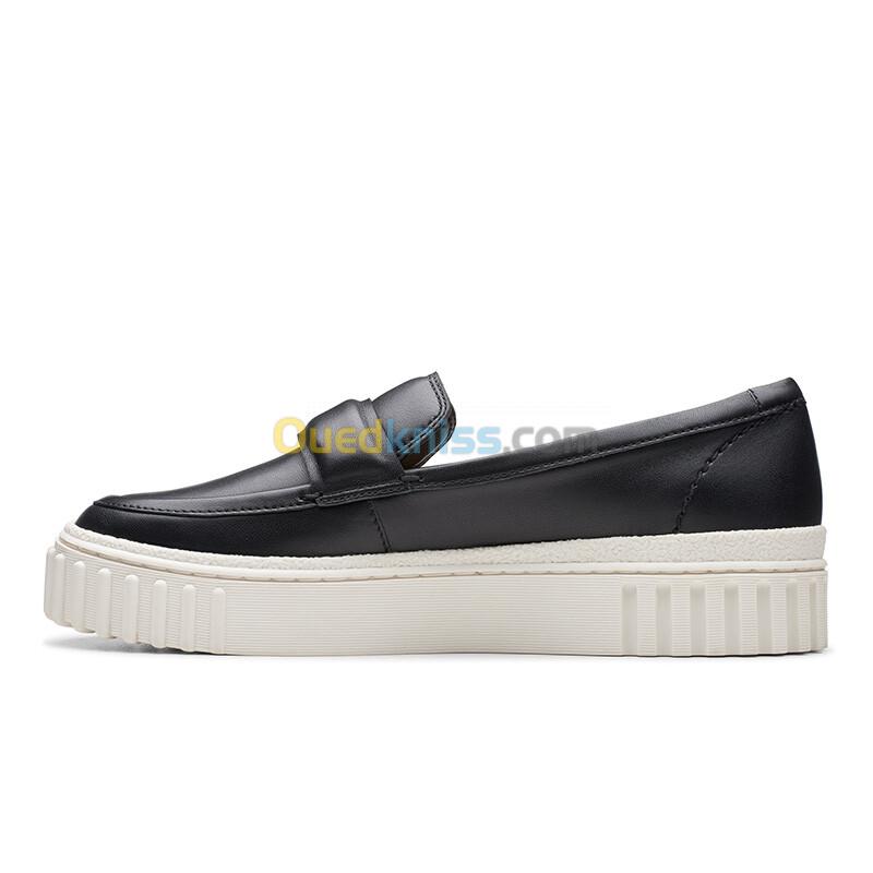 CLARKS Mayhill Cove Black Leather