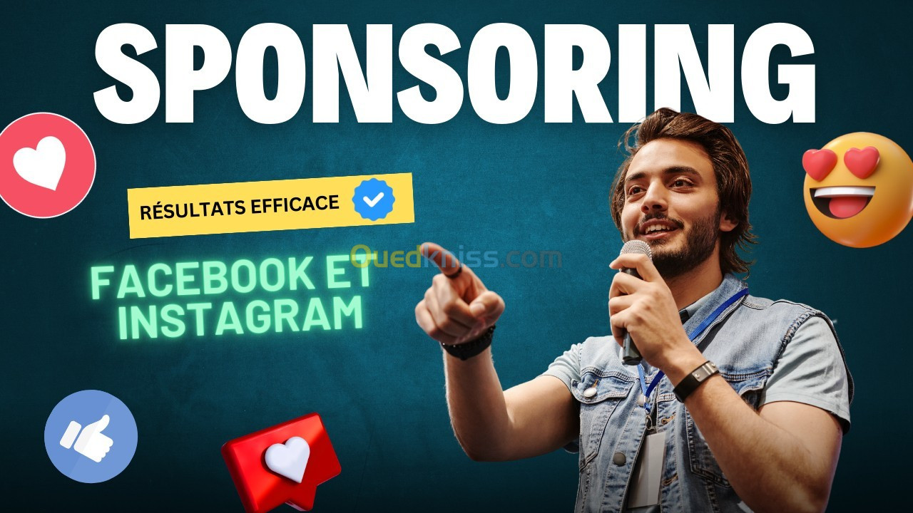 Sponsoring page Facebook et instagram