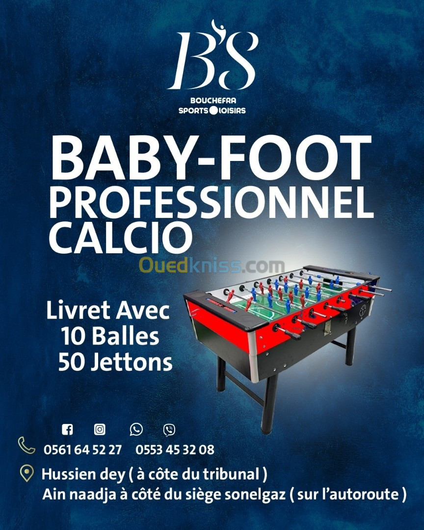 Baby foot professionnel " Calcio "