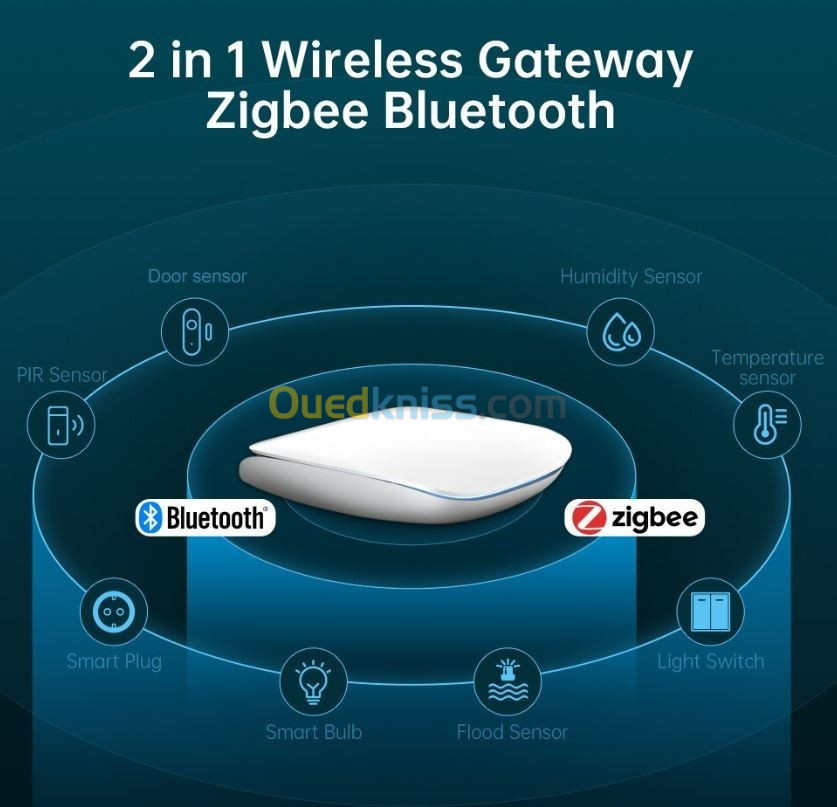 Passerelle Zigbee Bluetooth sans fils Tuya AVATTO GW16 compatible alexa et google Home