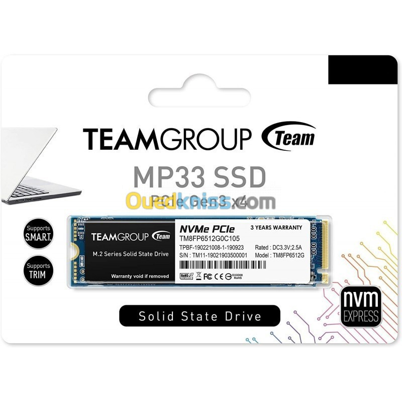 SSD NVME M.2 256GB TEAMGROUP MP33