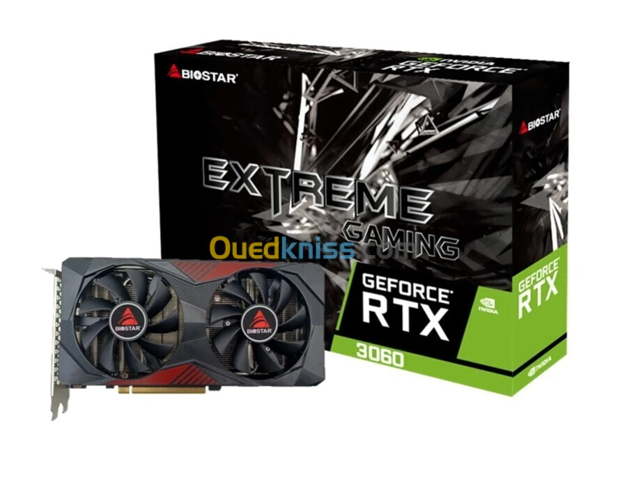  CARTE GRAPHIQUE BIOSTAR NVIDIA GeForce RTX3060 12GB GDDR6