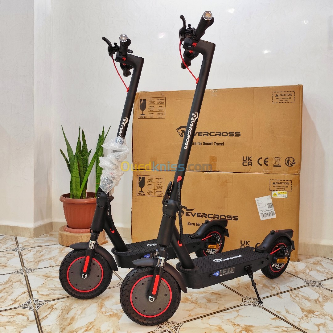 Trottinette Électrique Trotinette Evercross EV10K Pro i Double Amortisseurs i Promotion!