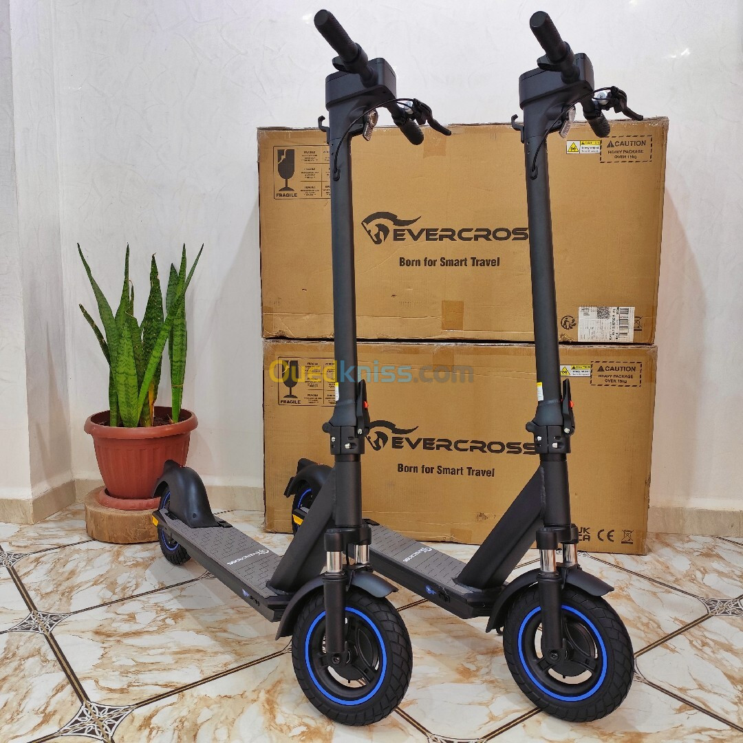 Trottinette Électrique Trotinette Evercross EV10Z i Double Amortisseurs i Promotion!